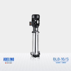 Bơm công nghiệp trục đứng Adelino BL8-16 công suất 5.5kW 380V