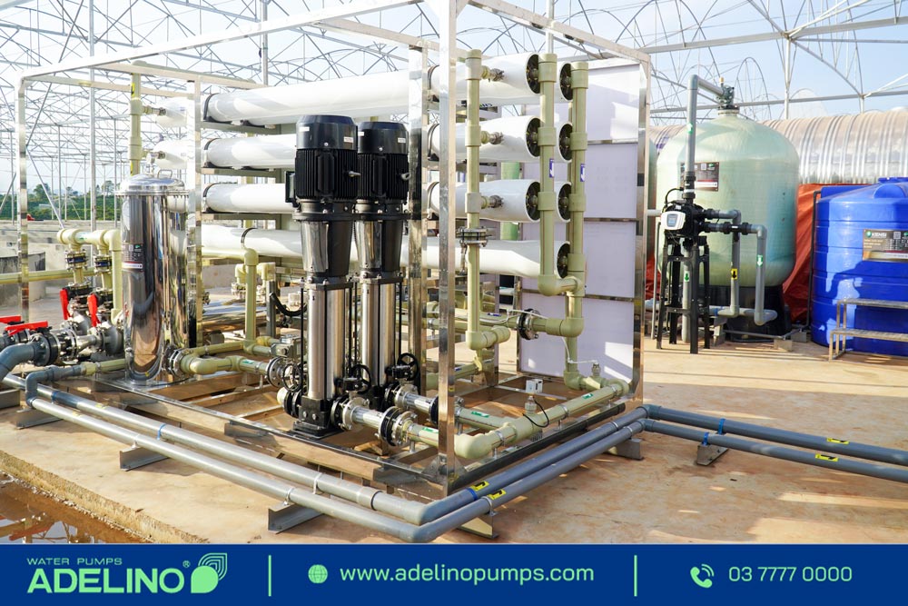 Máy bơm Adelino được ứng dụng hiệu quả trong ngành lọc nước