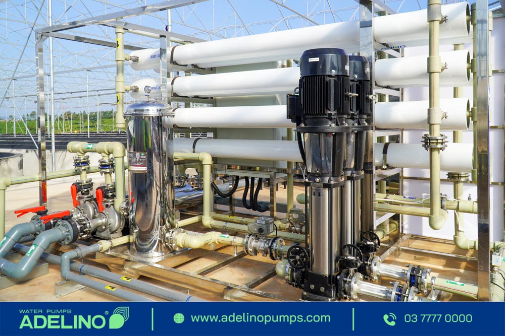 Máy bơm nước công nghiệp được ứng dụng trong hệ thống lọc nước